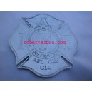 Firefighters Brass Cap Badges