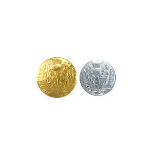 Scottish Thistle Blazer Buttons, Gold Plated Blazer Buttons