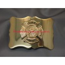 Fire Department Pipe Band Gold Buckle