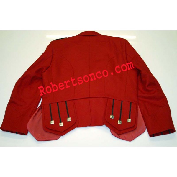 Red Regulation Doublet Kilt Jacket and Waistcoat