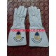 73rd Army Band White Leather Drum Major Gauntlets (Gloves)