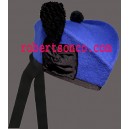 Royal blue Glengarry Hat with Black Toorie
