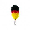 Black/Red/Yellow Feather Hackle