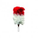Red/White Feather Hackle