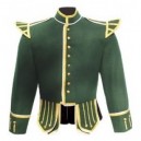 Red / Buff Pipe Band Doublet With Buff Collar