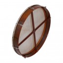 Bodhran 18 inch x 3 1/2 inch rose wood outside tunable of the frame