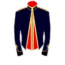 Black & Red Mess Jacket Uniform