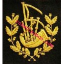 Bagpiper Hand Embroidery Badges