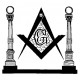 New Prince Hall Masons Lady Hand Embroidery Badge