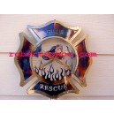 Fire and Rescue - Fire Fighter Emblem - Firefighter Wall Decor