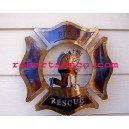 Fire and Rescue-Kneeling Fire Fighter - Firefighter Wall Decor