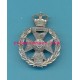 ROYAL GREEN JACKETS. WHITE METAL CAP BADGE