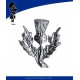 Metal Thistle Cap Badge