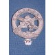 Metal Scotland Cap Badge In Brass