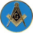 Masonic Blue Auto Emblem