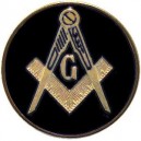 Masonic Black Auto Emblem