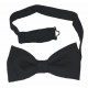 Plain Black Bow Tie