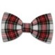 White Red Dress Stuart Tartan Bow Tie