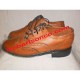 Tan Brown Piper Ghillie Brogues