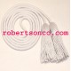 Bugle Or Trumpet White Color Silk/Wool Cord