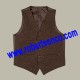 Dark Brown Tweed Argyll Kilt Jacket with 5 Button Waistcoat
