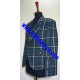 Green Check Tweed Argyll Kilt Jacket with Five Button Waistcoat