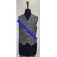 Gray Check Tweed Argyll Kilt Jacket with Five Button Waistcoat