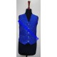Royal Blue Tweed Argyll Kilt Jacket with Five Button Waistcoat