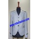 White Tweed Argyll Kilt Jacket with Five Button Waistcoat