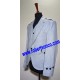 White Tweed Argyll Kilt Jacket with Five Button Waistcoat