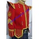 Red Bagpipe Major Piper/Drummer Doublet