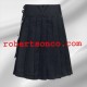 Men's Stylish Calle Utility Kilt Modern Black Gothic Punk Utility Kilt