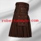 Brown Victory Utility Kilt with Decorate Apron