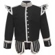 Black Pipe Band Doublet With Shoulders