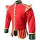 Red / Green Pipe Band Doublet With Green Collar
