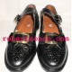 Gold Buckle Real Leather Brogues