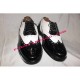 Patent Dress Ghillie Brogues With Black/White