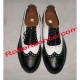 Dress Ghillie Brogues With Black/White