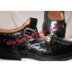 Silver Buckle Patent Leather Brogues
