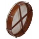 Bodhran 14 inch x 3 1/2 inch rose wood outside tunable of the frame