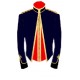 Navy Blue & Red Mess Jacket Uniform