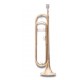 Eb cavalry trumpet double banded tube