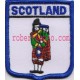 Scotland Piper Flag Embroidered Badge