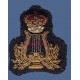 Queen's Crown Royal Army Band Lyre Badge in Gold